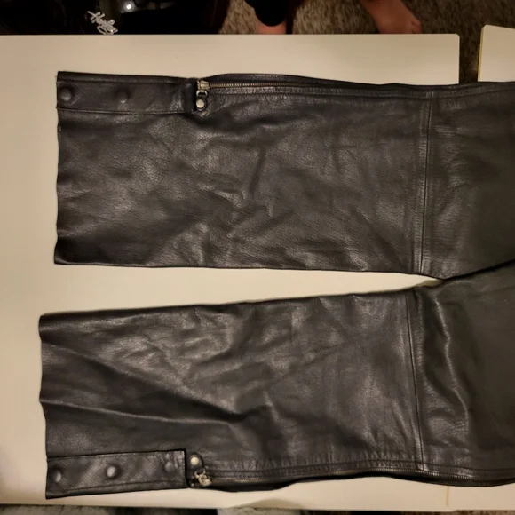 Harley Davidson Jacket and Chaps Set Orange Embroidery Large - Picture 16 of 16